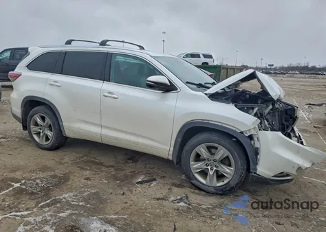 2016 Toyota Highlander Limited from USA, damaged, VIN 5TDDKRFH2GS298247